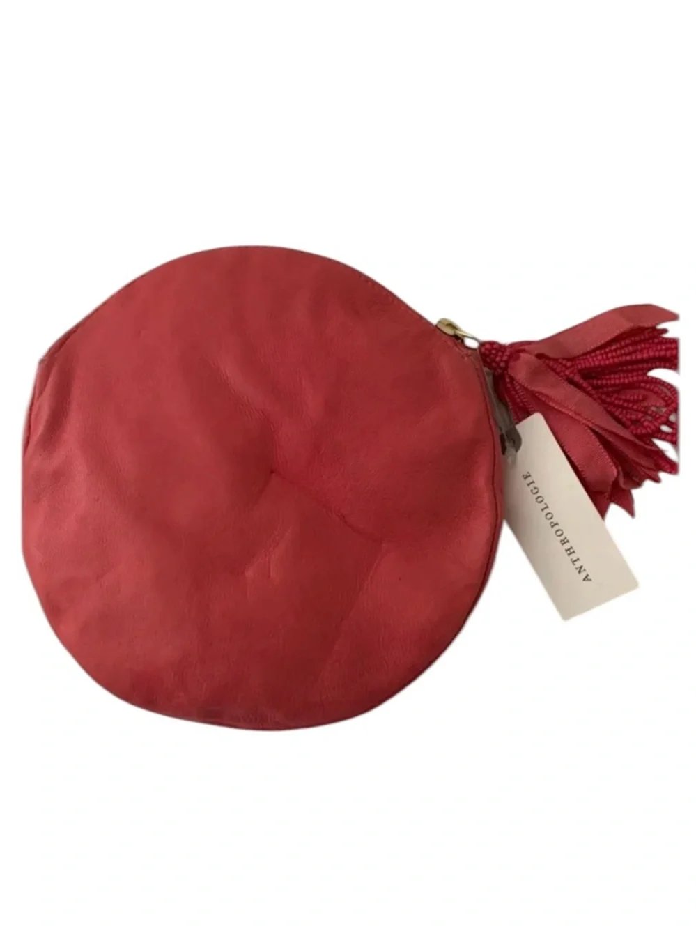 Anthropologie x Anna Harlow Russo monogrammed H beaded pouch NWT - Picture 3 of 6